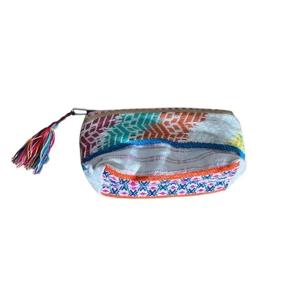 NWOT‎ America & Beyond Daphne Make Up Bag Blue Pink